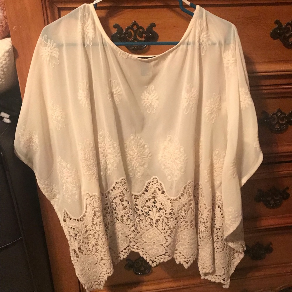 White lace top!